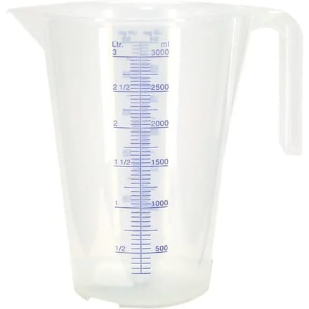 Gegradueerde dispenser van polypropyleen Pressol Broc
