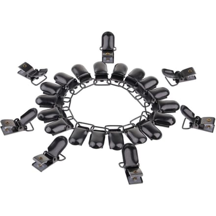 25x Been Jarretellegordel Dij Bretels Kousen Shirt Stay Holder Strap Clips 15mm Zilver 15mm zwart