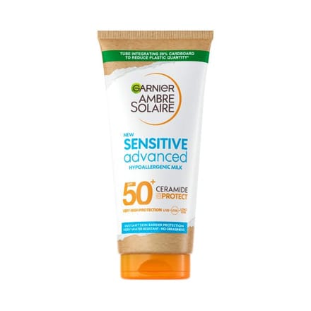 Garnier Sensitive Advanced Hypoallergenic Face &amp; Body Sun Protection Lotion SPF50+ 175 ml