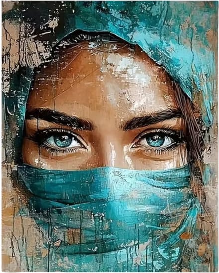 Untamed - OP FRAME - Paint by numbers – schilderen op nummer – DIY decoratie - Portret - Desert Muse
