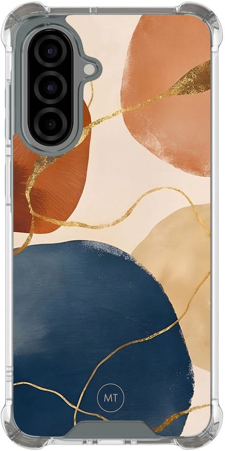 Hoesje (shockproof) geschikt voor Samsung Galaxy A56 - Abstract harmony - Extra sterke case - TPU/polycarbonaat - Print - Multi, Transparant