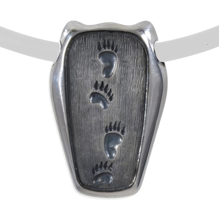 AuBor ®. Hanger. Zilver. In de sporen van de beer.