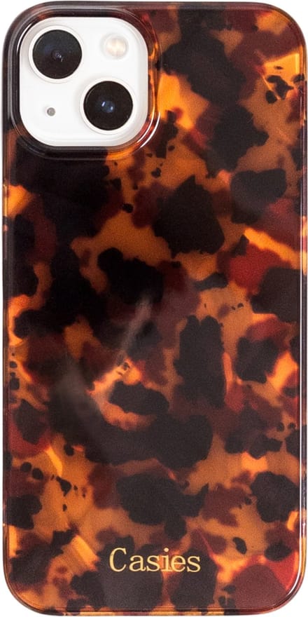 Casies panterprint hoesje geschikt voor Apple iPhone 16 Pro Max - TPU case - donker