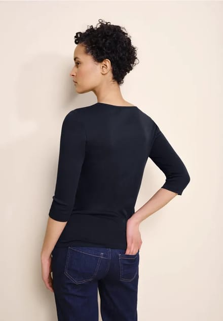 Shirt in effen kleur