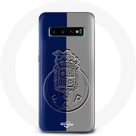 Coque - MANIACASE - Samsung Galaxy S10 - Souple - Bleu et gris - Protection et décoration