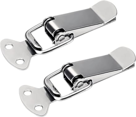 6 stuks Spannverschluss Stainless Steel Chest Fittings, Snap Clasp, Suitable for Doors, Windows, Cupboards and Cabinet Lids, Snap Closure