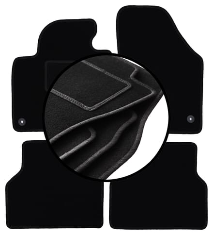 Complete set veloursmatten voor: Volkswagen Tiguan I minivan (2007-2015)