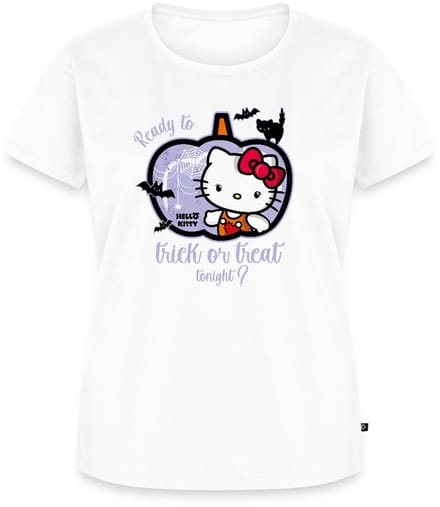 Hello Kitty Halloween Trick Of Treat Premium T Shirt Dames