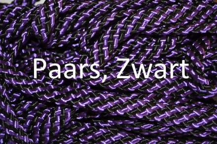 Bianca's Jachtlijn - 200 cm - Medium - Paars/Zwart