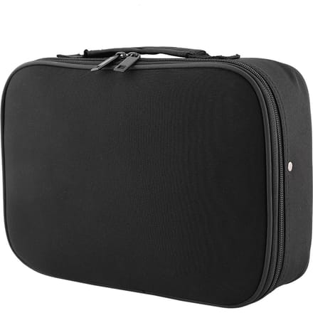 Sac de rangement professionnel en cuir PU pour ciseaux de coiffure black