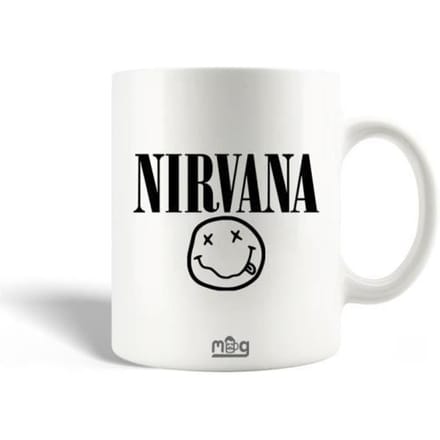 Mug en Céramique Nirvana Groupe de pop Logo Noir