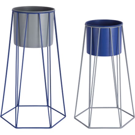Present Time - Bloempot Set Cool Retro - Multikleur - 34x30x56 cm