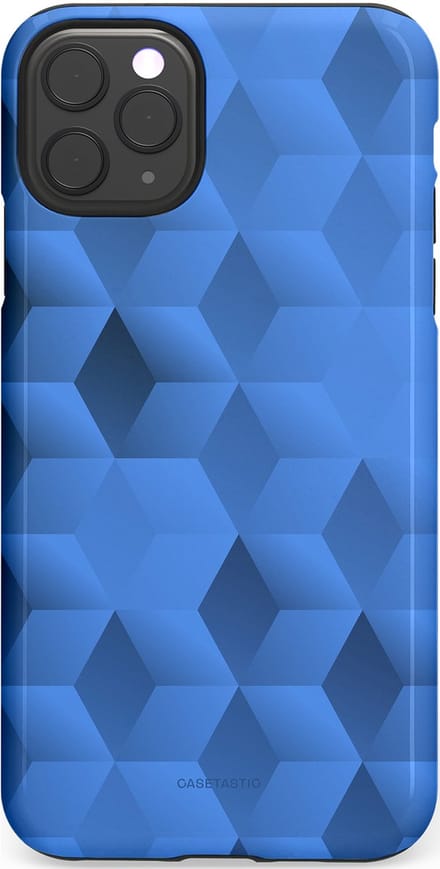 Casetastic Hoesje Geschikt voor Apple iPhone 11 Pro Max - Stijlvolle Beschermende Duo-layer Case - Hexaflow