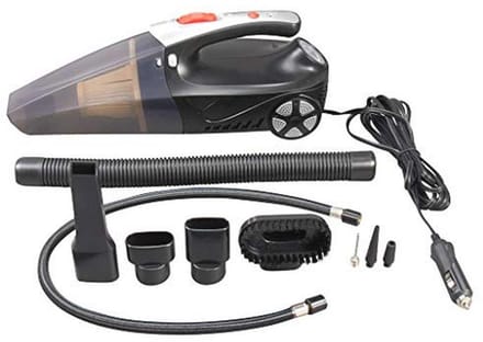 2-in-1 Auto Stofzuiger met Compressor en Zaklamp - Efficiënte Voertuig Reiniging
