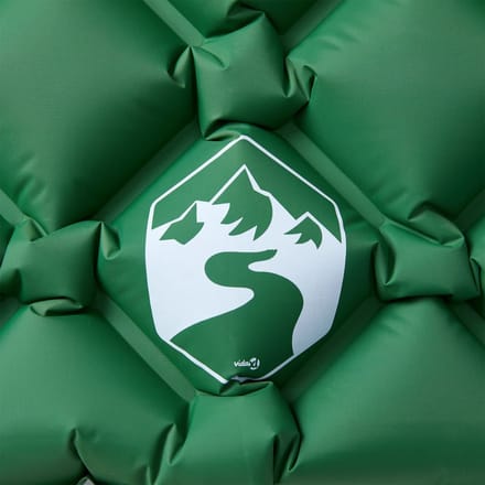 vidaXL - Kampeermatras - met - kussen - opblaasbaar - 1-persoons - groen