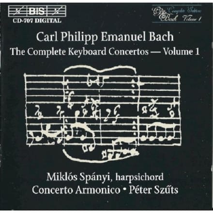 Miklós Spányi, Concerto Armonico - C.P.E. Bach: Keyboard Concertos Vol.1 (CD)