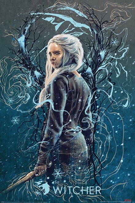 Poster - The Witcher Ciri The Swallow - 91.5 X 61 Cm - Multicolor