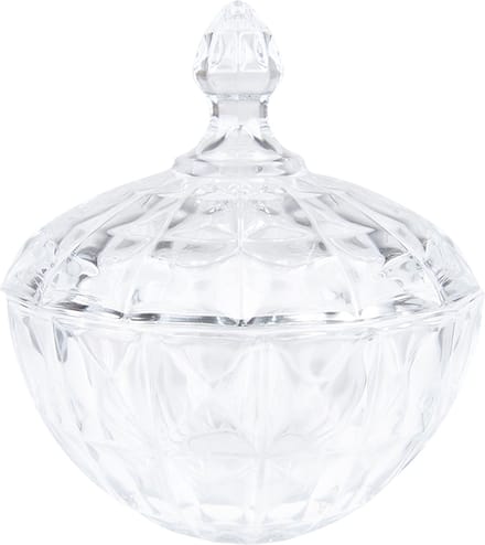 Clayre & Eef Glazen potje Ø 16x19 cm Transparant Glas