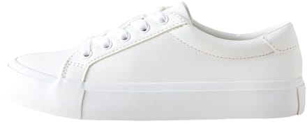Next - Jongens - Nette vetersneakers met brede pasvorm (G) - Wit