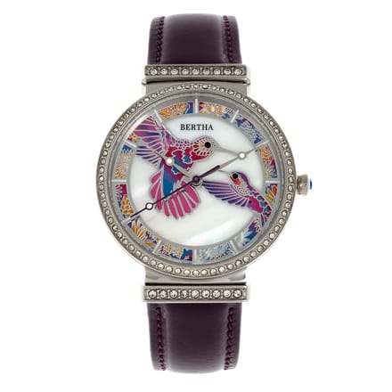 Bertha Emily Moeder-van-Parels Leren Horloge