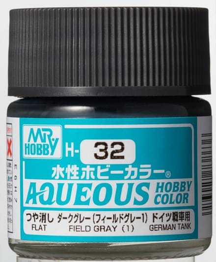 Gunze H-032 - Field Grey Glanzend - Mr. Hobby Aqueous Modelbouwverf 10ml