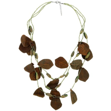 Behave - Groene Ketting met Bladeren - 64,5 cm
