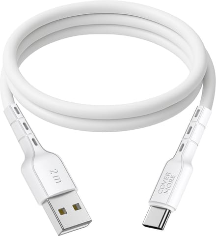 Usb kabel naar usb C - Usb A naar usb C - Oplaadkabel - Geschikt voor Samsung, tablet, ereader, telefoon - Oplader - 2 meter - Lang - Wit