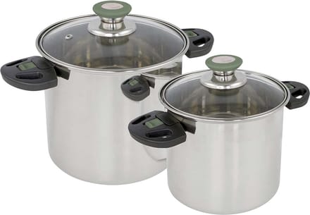 Bo-Camp - Pannenset - Elegance Compact 2 - 2-Delig - RVS