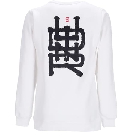 Ideogram Barcellona X Dlynr Crewneck herensweatshirt met ronde hals, wit