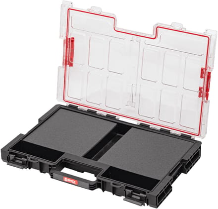 Qbrick System ONE Organizer L 2.0 MFI stapelbaar 531 x 379 x 77 mm 6 l IP66 met schuimrubberen inzetstuk