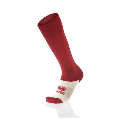 Errea Socks Met Voet Jr Polyester Bordeaux - Sportswear - Kinderen