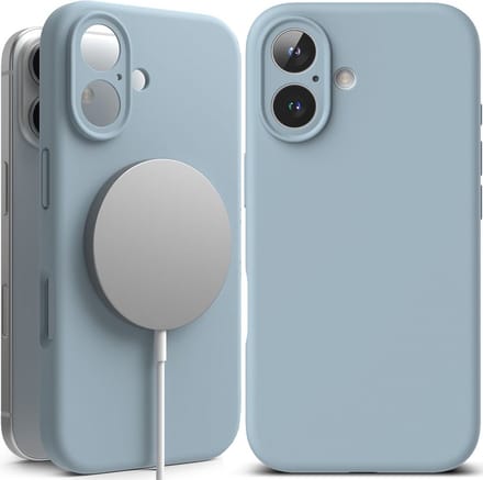RINGKE SILICONEN MAGNETISCHE MAGSAFE IPHONE 16 BLAUW