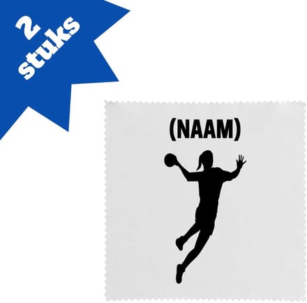 Akyol - handbal met eigen naam - brillendoekjes - Handbal - handbalster - sport - 17,8 bij 17,8 cm - 2 stuks