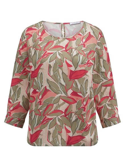 Blouse ronde hals Van Peter Hahn beige