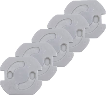 DULA Stopcontact beveiliging wit - Stopcontactbeschermers - Zelfklevend - Kinderbeveiliging- 5 stuks