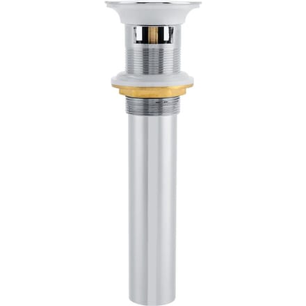 G1-1/4  Messing Badkamer Wastafel Pop-up Afvoerplug met Overloop (Zilver Chroom) gray