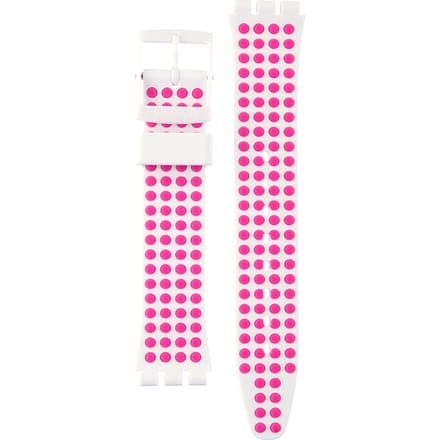 Swatch Plastic - Originals Medium (34mm) /Access/Solar/Musicall/Stop - G/SK/SL/SR/SS/SO28 AGW190 GW190 Pinkdots Horlogeband