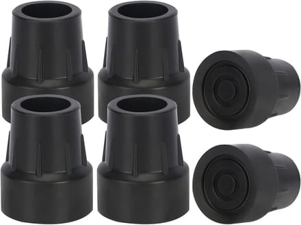 Set van 6 Universele Rubberen Doppen voor Krukken en Loopstoelen - Extra Sterk en Antislip
