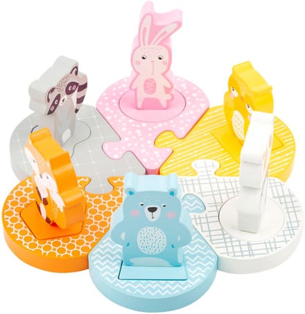 Small Foot - Wooden Shape Puzzle Animals