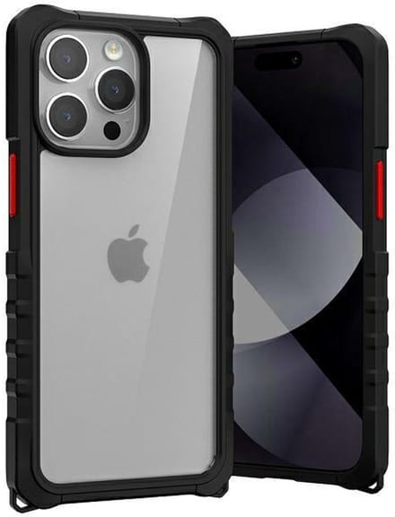 Mercury Bumper Pop Serie - iPhone 15 Pro Max Hoesje - Zwart - Luxe Afwerking