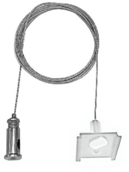 Qub Pendelset voor 1-fase Railverlichting - Wit - 2 meter (instelbaar)