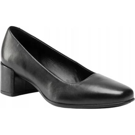 Ecco - Shape Squared - Damespumps - Zwart - Leren Bovenwerk - EUR 39