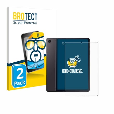 BROTECT - Screenprotector voor Samsung Galaxy Tab S6 Lite 2020 (Voor+Camera) - Folie Beschermfolie transparant 2 Stuks