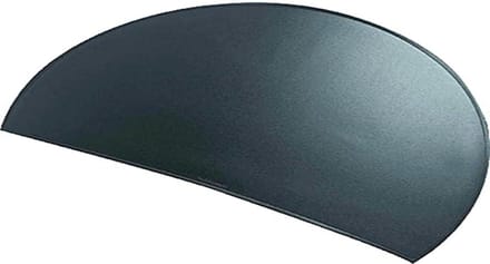 Bureauonderlegger halfrond antislip zwart 73 x 48 cm - voor op het Durella Rondo bureau
