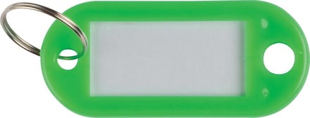 Q-CONNECT sleutelhanger | pak van 10 stuks | groen