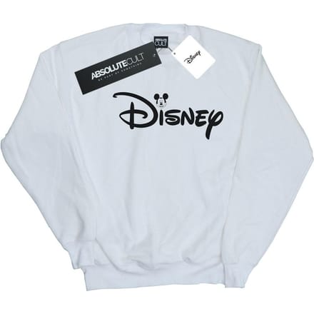 Disney Heren Mickey Mouse Hoofd Logo Sweatshirt (Wit)