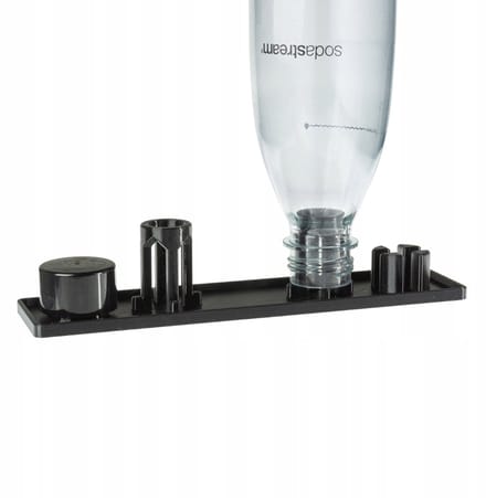 Zwarte SodaStream Fleshouder - Slim Ontwerp voor 2 Flessen