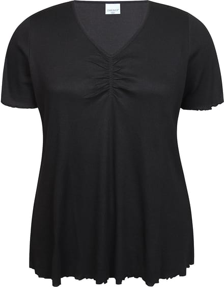Zhenzi -Lara 1249-T-shirt S/S Black maat S=42/44