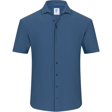 R2 132.wspss.031 Korte Mouw Overhemden Donkerblauw 132.wspss.031
