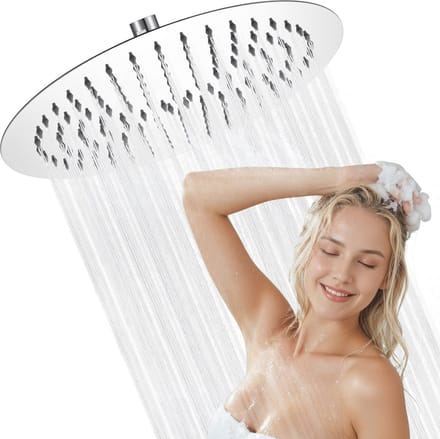 DERW MAX 200 Hoofddouche - Douchekop Rond - Regendouchekop Ø20cm - Hoge Waterdruk - Chroom